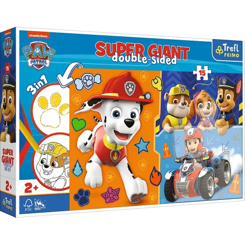 Puppy Patrol: Marshal and his friends SUPER GIANT double-sided puzzle Trefl 42001