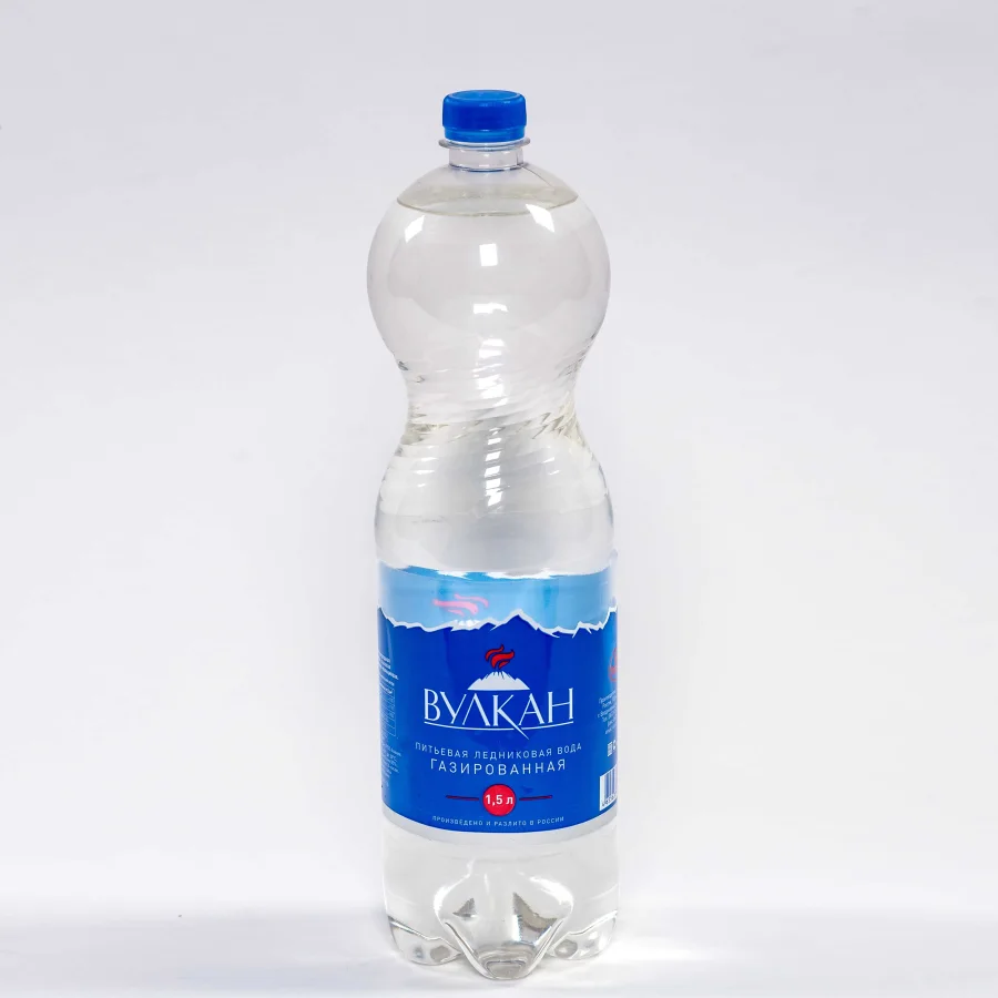Питьевая вода Вулкан газированная 1,5 л