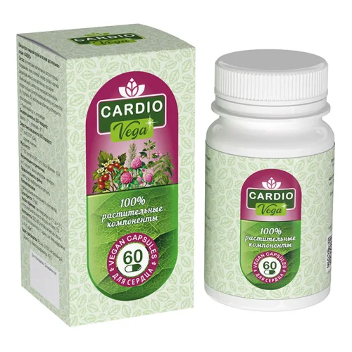 Vega Cardio, Vegetarian Capsules for Heart and Vessels