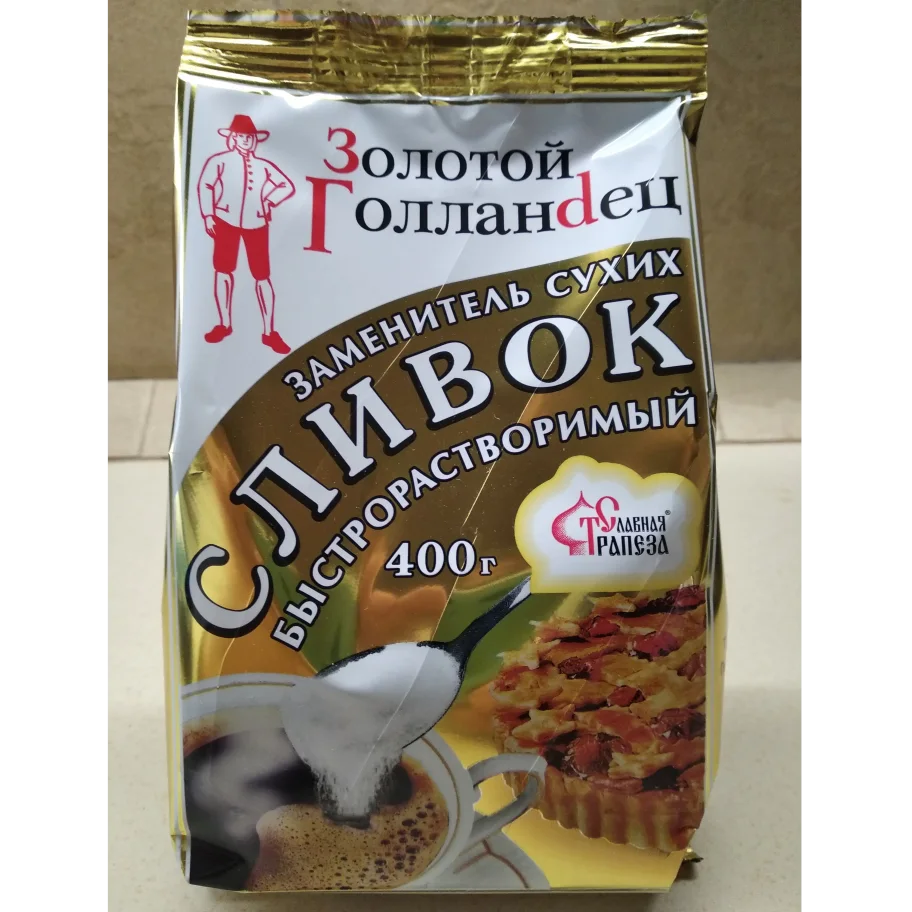 Cream substitute "Golden Dutchman" in a package of 400g dry instant