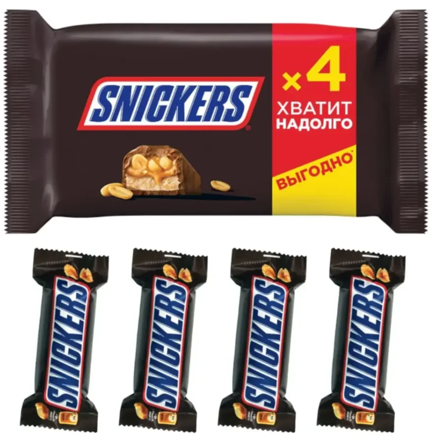 Сникерс (Snickers) Мультипак 4*40гр