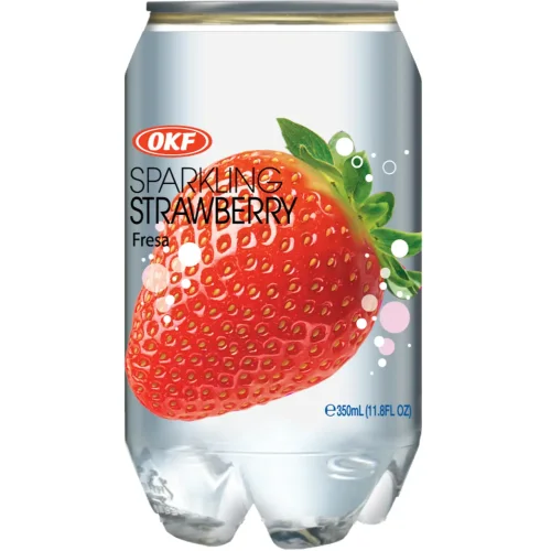Sparkling water with taste of strawberry OKF
