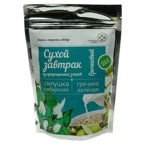 Breakfast dry from sprouted cereals "Silushka Siberian "Buckwheat", 150 gr.
