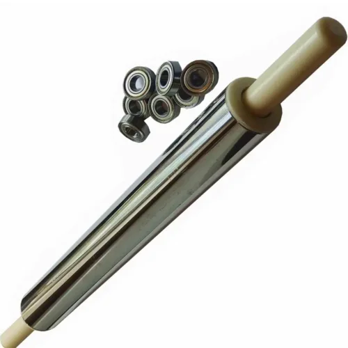 Rod of stainless steel 60x6cm with bearings
