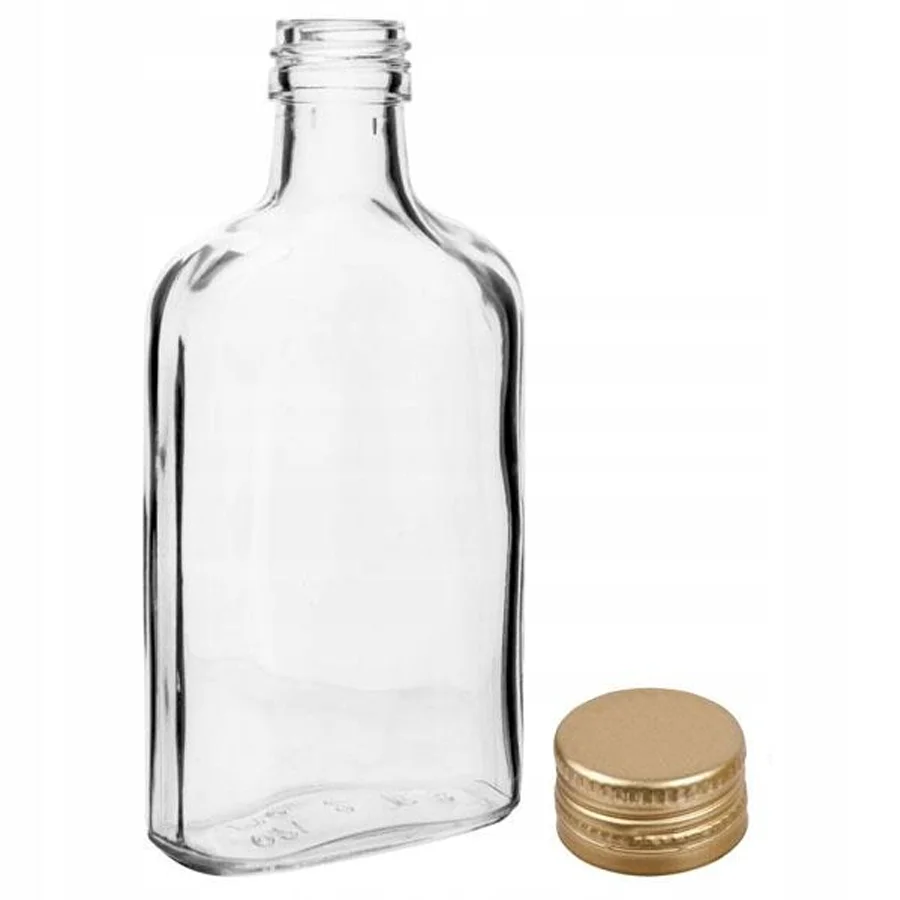 Бутылка стеклянная 0,1 л Фляжка