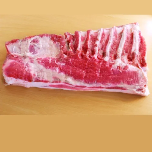 Pork brisket used in / w / on the bone