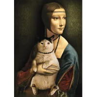 Дама с кошкой Art Collection Пазл Тrefl 10663