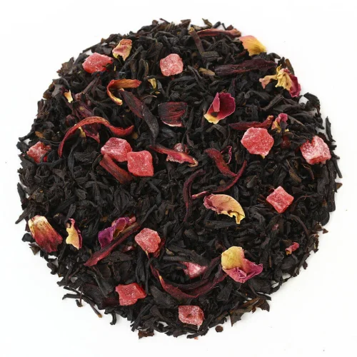 Tea with rose petals