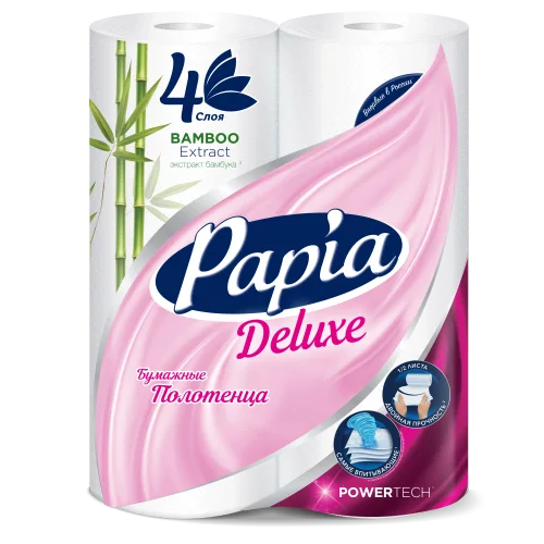 Papia Deluxe Paper Towels 4Show 2Rulone 1 / 2List