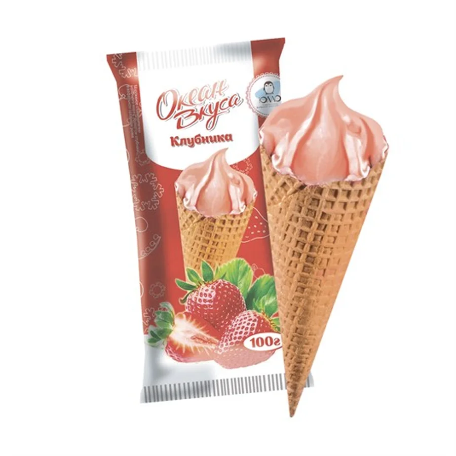 Ice cream with strawberry aroma 12%