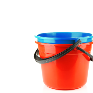 Buckets for cleaning and garbage