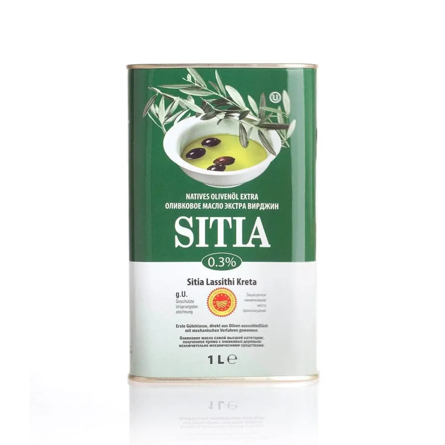 Масло оливковое E.V. кислотность 0,3%,  Sitia, 1л