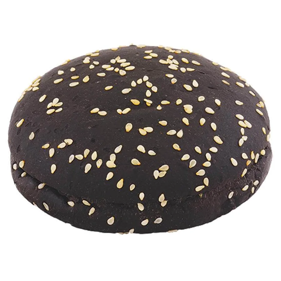 Burger black bun