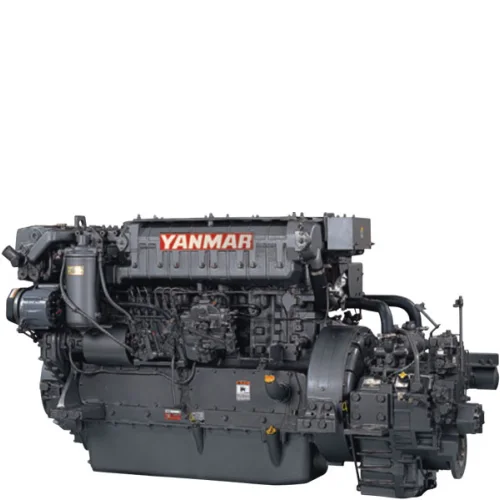 Судовой дизельный двигатель Yanmar 6HA2M-WHT мощностью 278 л.с. Бортовой двигатель
