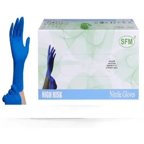 Nitrile gloves, heavy-duty, non-sterile, powder-free SFM 25 pairs