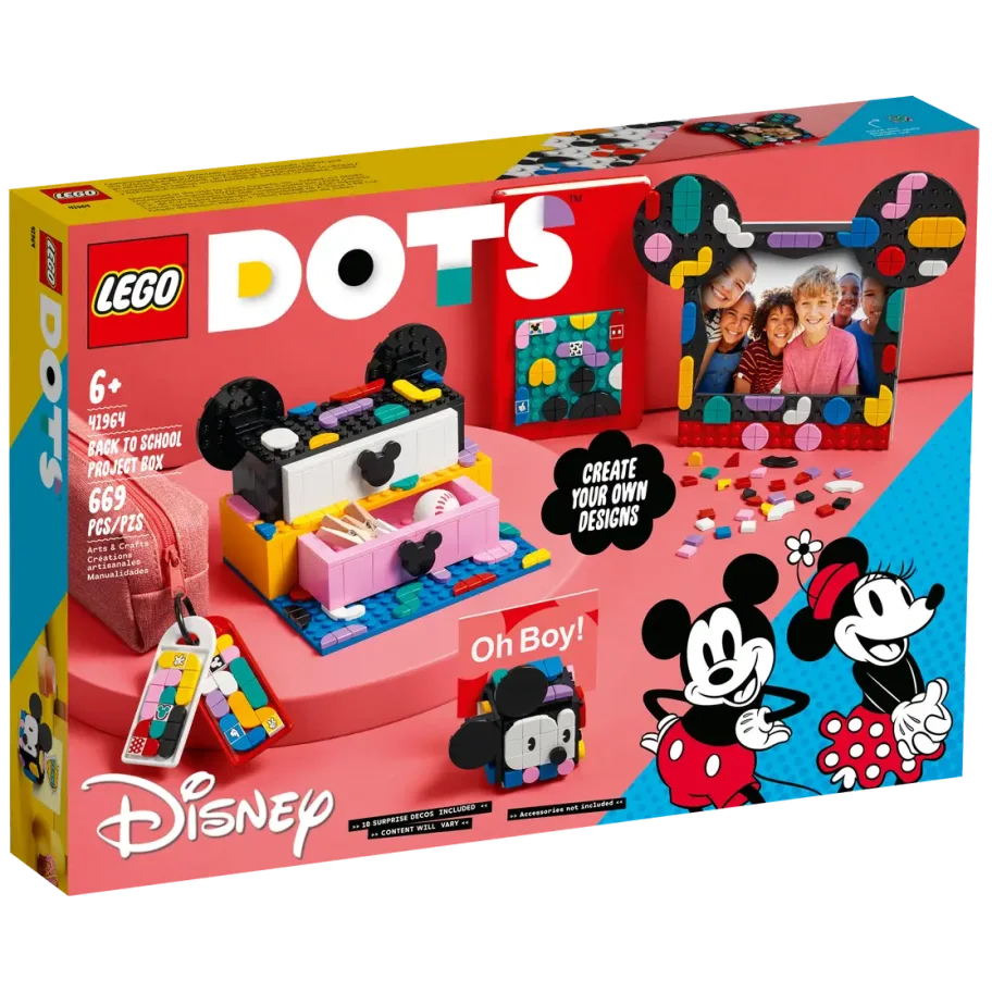 LEGO DOTS Mickey Mouse and Minnie Mouse "Back to School" 41964