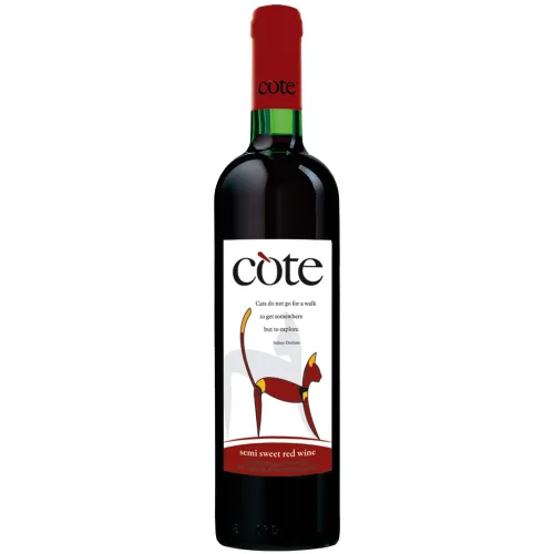 Table wine semisweet red KOTE. KOTE series 12% 0.75