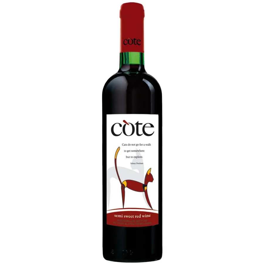 Table wine semisweet red KOTE. KOTE series 12% 0.75