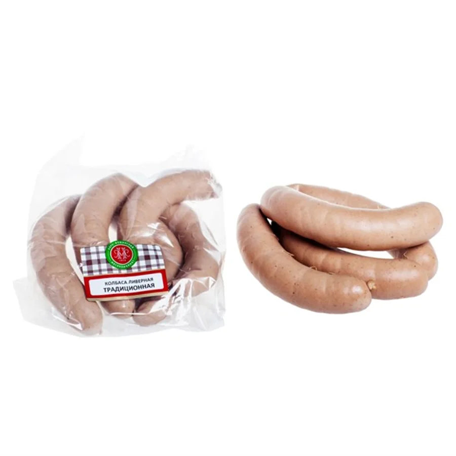 Traditional sausage in a natural shell