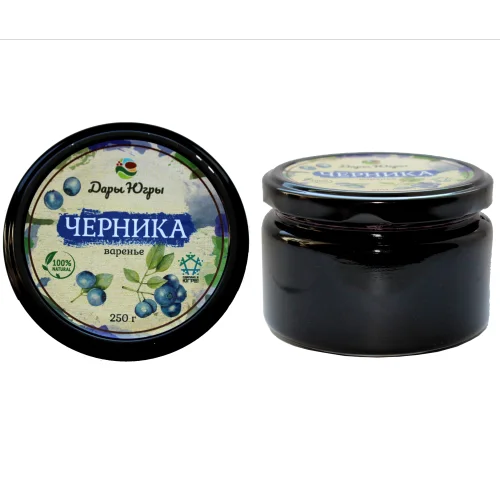 Blueberry jam from Siberia 250 gr