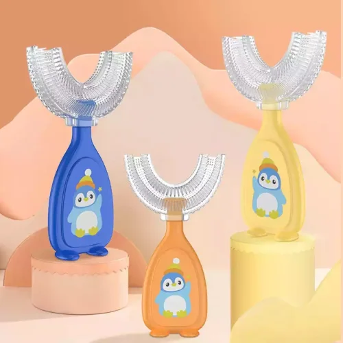Silicone Toothbrush Penguin