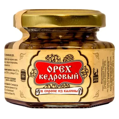 Pine nut kernel in viburnum syrup 110 g Siberian Medicine Man