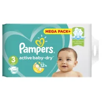 Подгузники Pampers Active Baby-Dry 6–10 кг, размер 3, 152 шт.