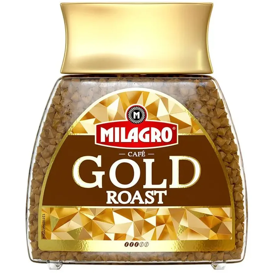 Кофе растворимый MILAGRO Gold Roast, 190г, с/б