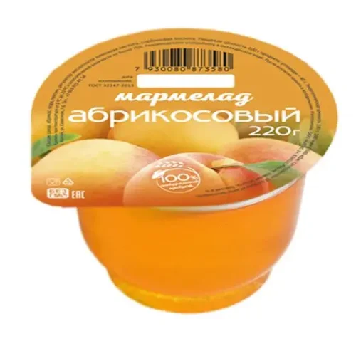 Apricot marmalade 220 gr. plastic jar