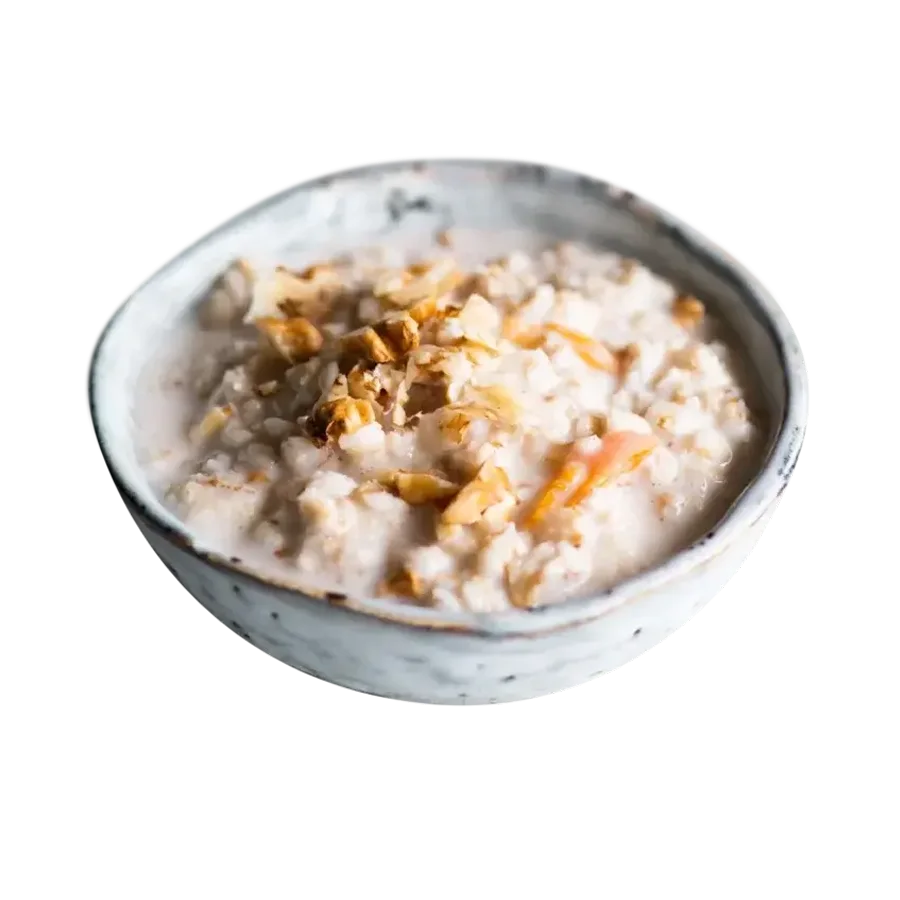 Oatmeal Porridge with Kuragya and Walnuts