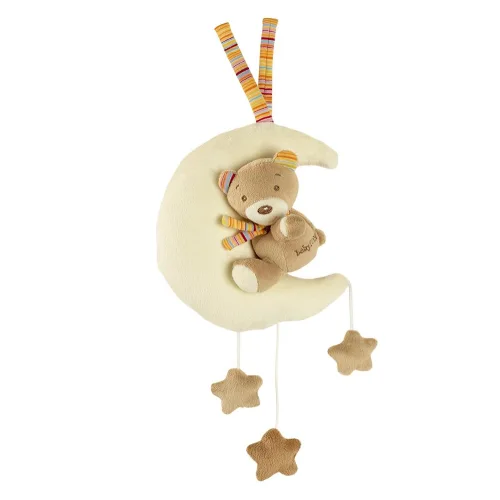 Teddy Bear on the Moon Rainbow Musical Toy Fehn 160185