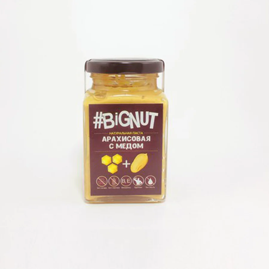 Арахисовая паста "С мёдом", стекло, 240г