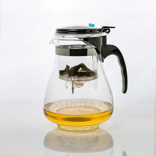 Kettle with a button made of heat-resistant glass 1800 ml