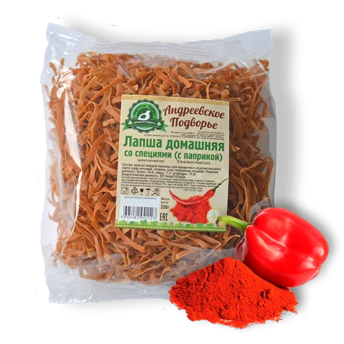 Homemade noodles with paprika (0.250 kg package)