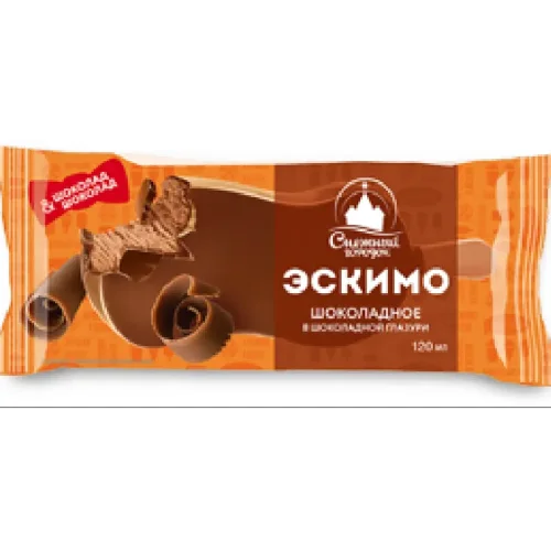 Eskimo chocolate in chocolate glaze