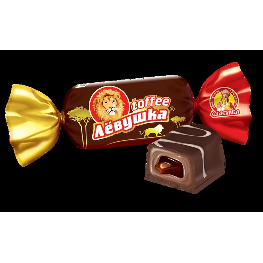 Глазированные конфеты с шоколадной начинкой «Лёвушка» 