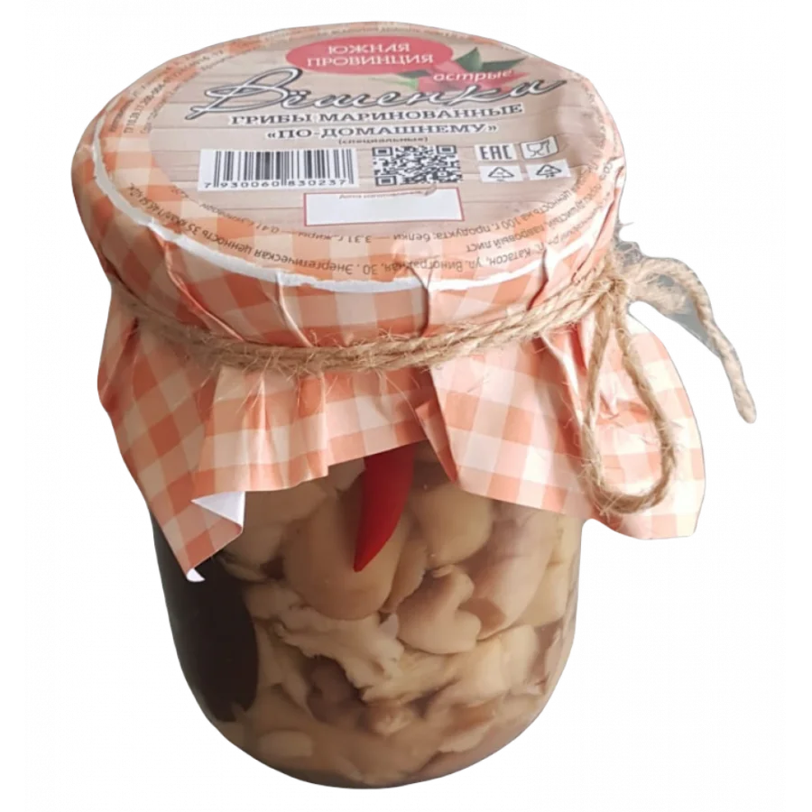 Mushrooms Marinated Special "Home-Shaker" 500 gr (shawl) Glass