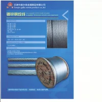 Zn-5%Al-mischmetal alloy-coated steel wire strands  (galfan)