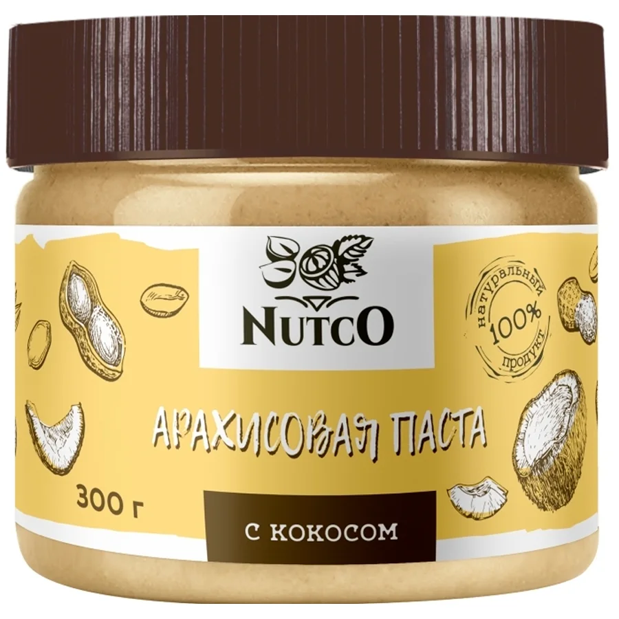 Nutco peanut paste with coconut