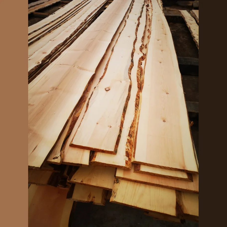 Cedar unedged lumber wholesale from the manufacturer.