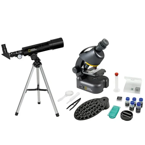 Set Bresser National Geographic: 50/360 AZ telescope and microscope 40-640x