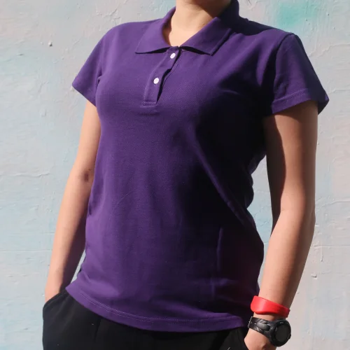 Polo shirt, purple