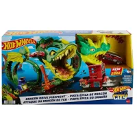 Fire Fight with Dragon Set Hot Wheels HW City HDP03