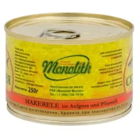 Mackerel Atlantic genuine with the addition of oil 250 g GOST