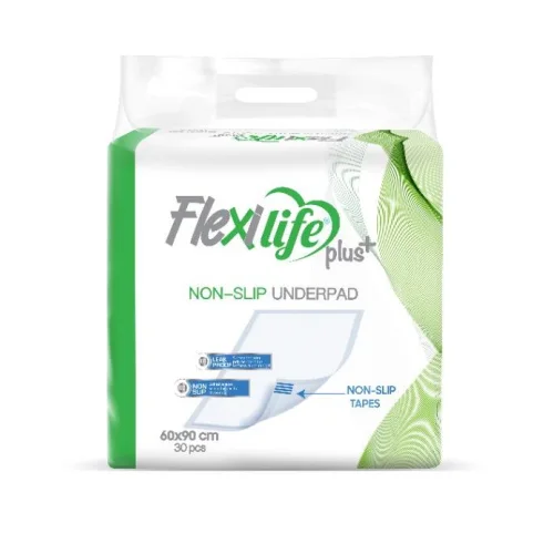 Absorbent diapers of different sizes of Flexi Life Plus brand