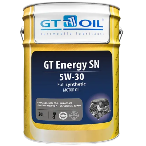 Моторное масло GT Energy SN, SAE 5W-30, API SN, 20 л
