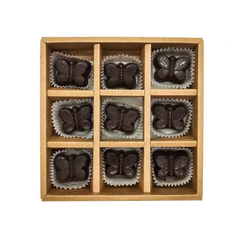 Products Figures made of chocolate glaze butterflies classic