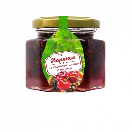 Pine cone jam with cherry berries 150 g I would have eaten myself
