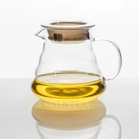 Glass kettle "Huatan" without flask 600 ml