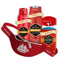 Gift set for men Old Spice Roamer with a waist bag. Male Deodorant Spray 150ml + Deodorant Stick 50ml + Shower Gel 250ml + Waist Bag